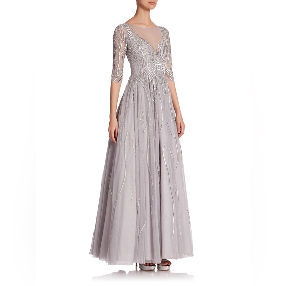 Basix
Embroidered Illusion Gown 8